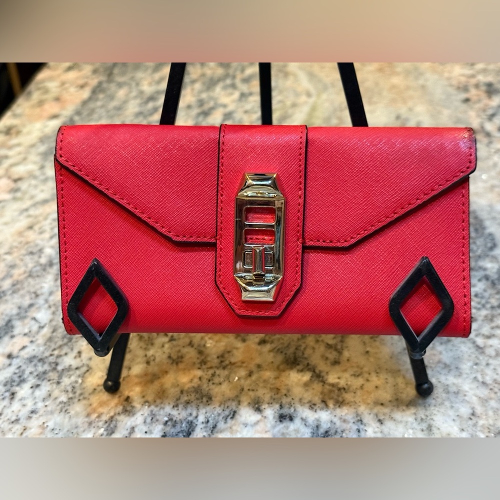 Rebecca Minkoff Red Leather Wallet with gold hardware. . Like new